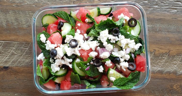 爽やかミントとスイカのギリシャ風サラダ！Watermelon Greek Style Salad